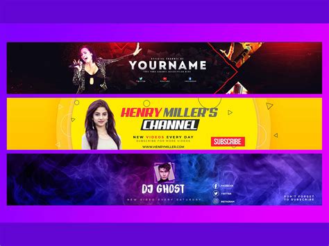 Youtube channel art Design by Md Ferdaus Alam on Dribbble