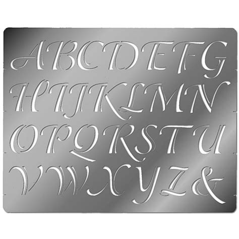 Embossing Stencil Calligraphy Alphabet Alphabet Stencils | The Best ...