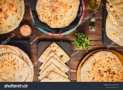 Egyptian Traditional Bread Aish Baladi Collection Stock Photo ...