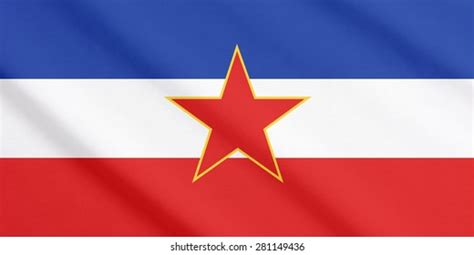 Flag Yugoslaviayugoslavia Flag Vector Illustration Stock Vector ...