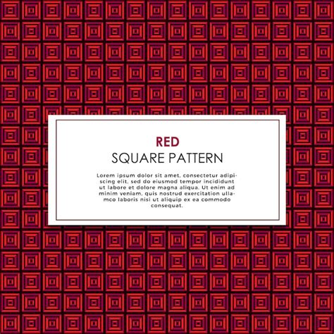 Premium Vector | Red square pattern abstract design