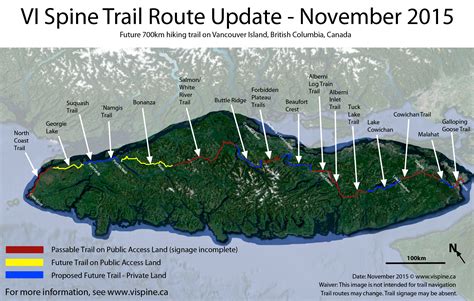 Vancouver Island Hiking Trails Map – The World Map