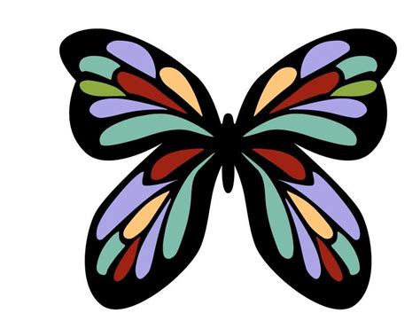 Lesson 5 Symmetrical Butterfly Illustration Butterfly Fall 2015