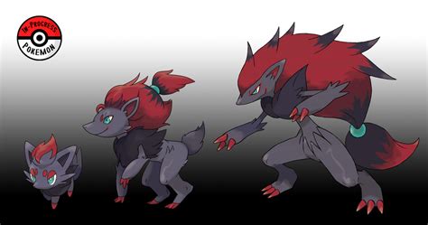 570 - 571 Zorua Line by InProgressPokemon on DeviantArt