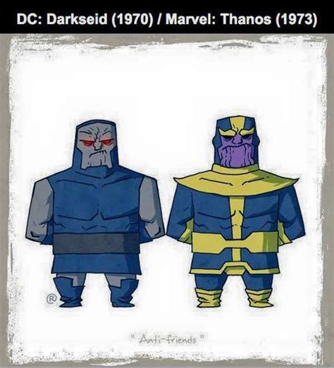 Marvel vs DC - Thanos / Darkseid - Marvel Comics VS. DC Comics Fan Art ...