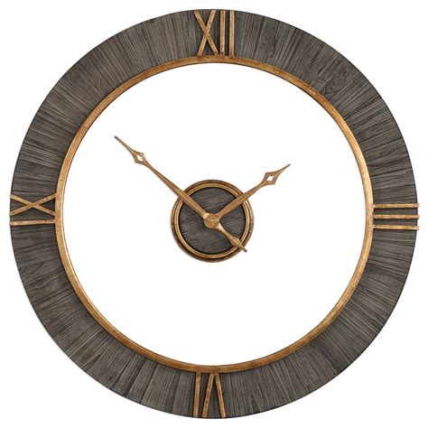 Uttermost Clocks 06097 Alphonzo Modern Wall Clock | Del Sol Furniture ...