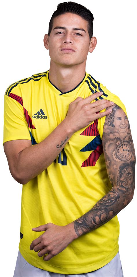 James Rodriguez Colombia football render - FootyRenders