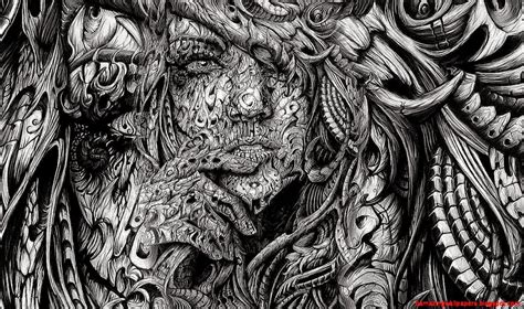 Abstract Art Faces Black And White | Amazing Wallpapers