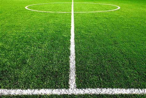 HD wallpaper: green soccer field, grass, markup, lawn, football, center ...