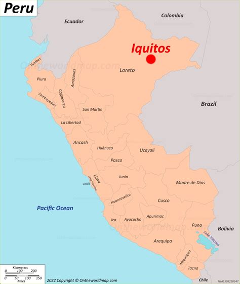 Iquitos Map | Peru | Detailed Maps of Iquitos (San Pablo de Nueva Napeanos)