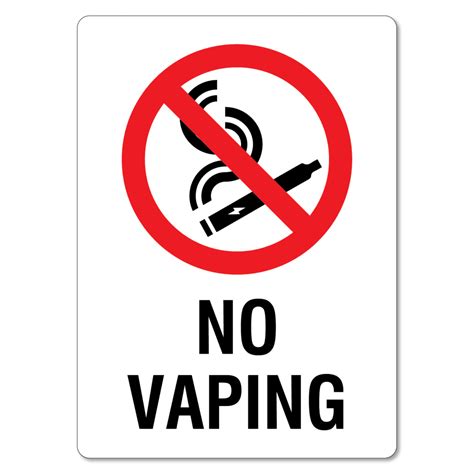 No Vaping Sign - The Signmaker