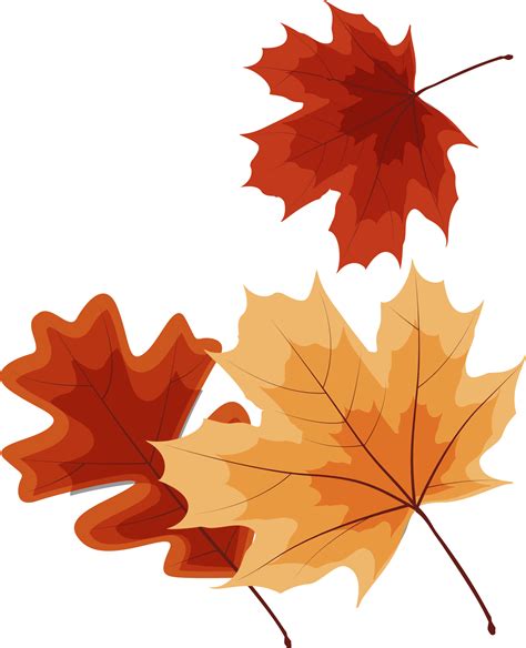 Autumn Falling Leaves Decoration Element 11154218 PNG