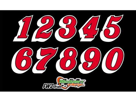 Nascar Racing Number Fonts - 04/2022