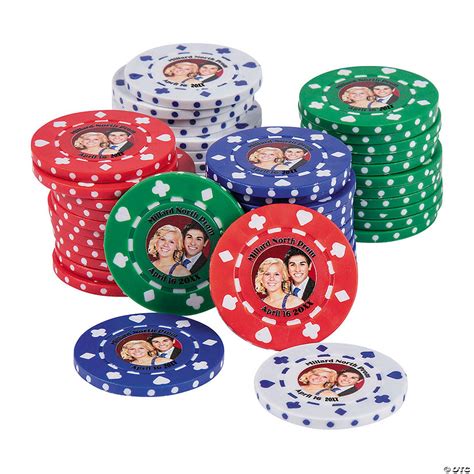 Custom Photo Personalized Poker Chips | Oriental Trading