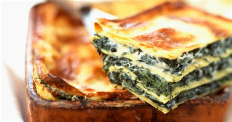 Creamy spinach and ricotta lasagne | Starts at 60