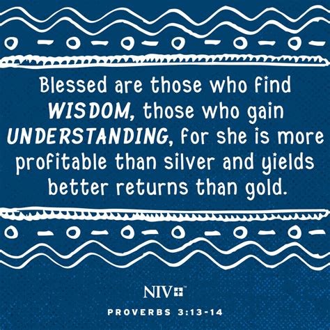 NIV Verse of the Day: Proverbs 3:13-14