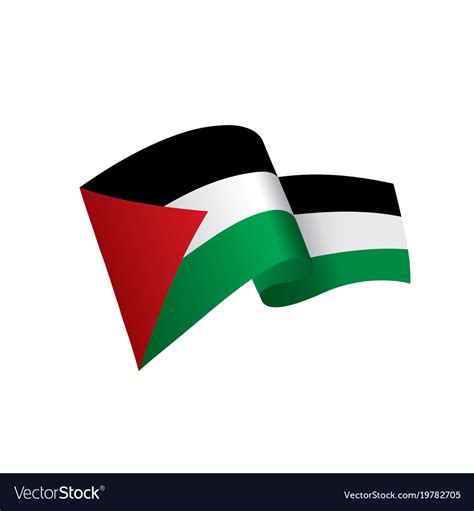 Palestine flag Royalty Free Vector Image - VectorStock