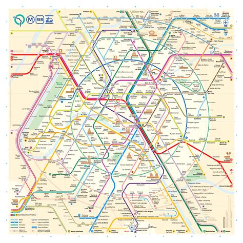 The New Paris Metro Map