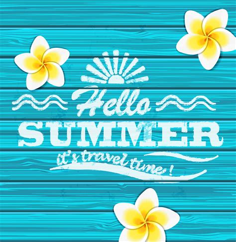 Hello summer. Vector. 332695 Vector Art at Vecteezy