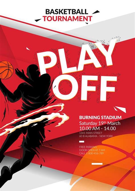 Basketball Flyer Design Template 1393460 Vector Art at Vecteezy