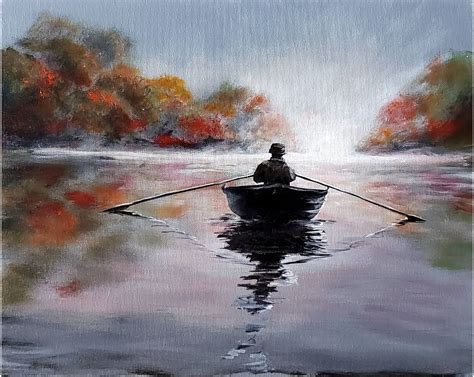 Row Row Row Your Boat Painting - Palette and Pub