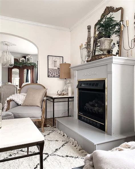 Living Room With a Massive Gray Fireplace - Soul & Lane