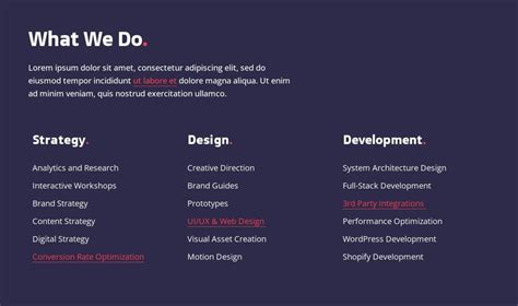 Strategy, web design and development CSS Template