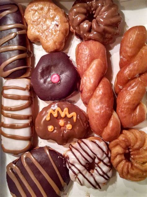 Box of Donuts or Doughnuts? Stock Image - Image of eating, breakfast ...