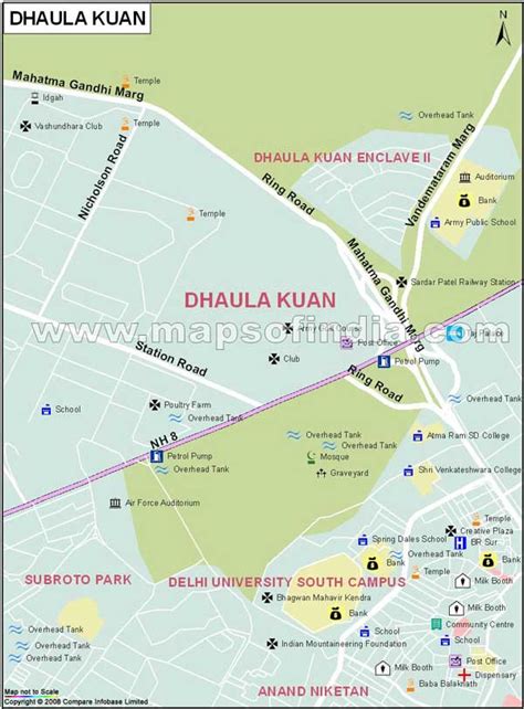 Dhaula Kuan Map