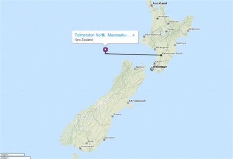 Palmerston North Map - New Zealand