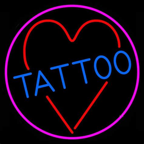 Tattoo Heart Neon Sign Bar Sign Neon Light – DIY Neon Signs