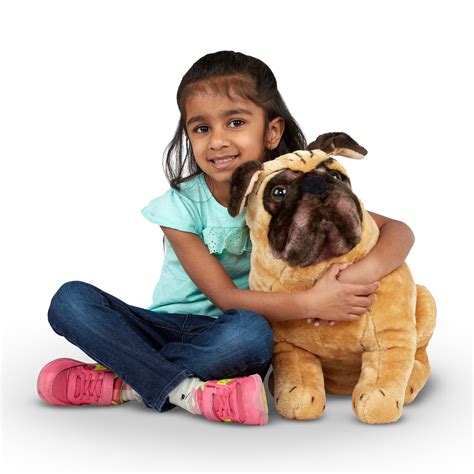 Melissa & Doug Pug Dog - Lifelike Stuffed Animal - Walmart.com