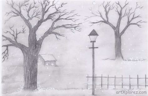 Pencil Sketch Landscape at PaintingValley.com | Explore collection of ...