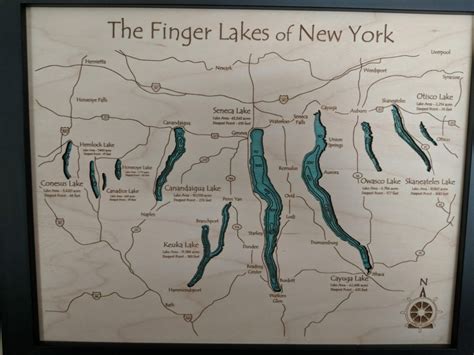 Map Of The Finger Lakes | Printable Templates Free