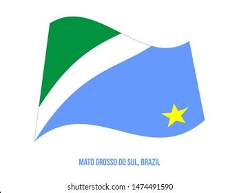 Mato Grosso Do Sul Flag Waving Stock Vector (Royalty Free) 1474491590 ...