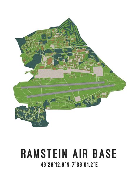 Ramstein Air Base Map Poster Printable Wall Art | Etsy Canada