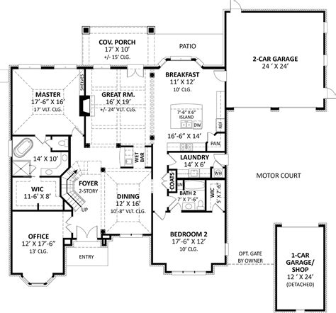 House Plans with Courtyards and Open Atriums