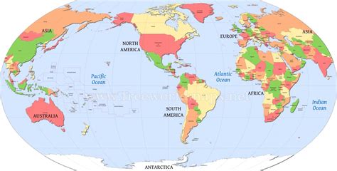 2023 World Map With North America On Right Ideas – World Map With Major ...