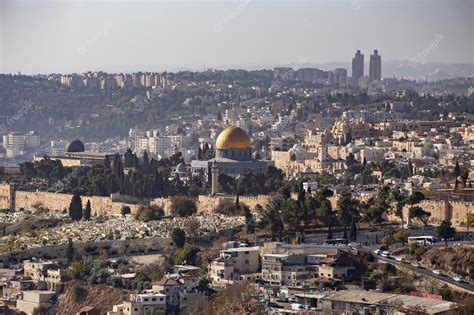 Premium Photo | Aerial view of Jerusalem old city, Israel