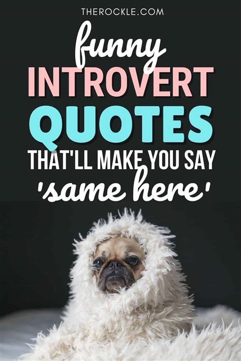 Funny Introvert Quotes That'll Make You Say 'Same Here'