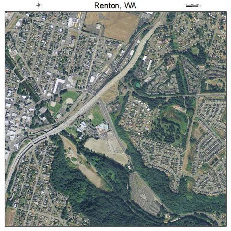 Aerial Photography Map of Renton, WA Washington