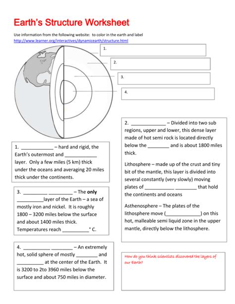 9th Grade Earth Science Worksheets