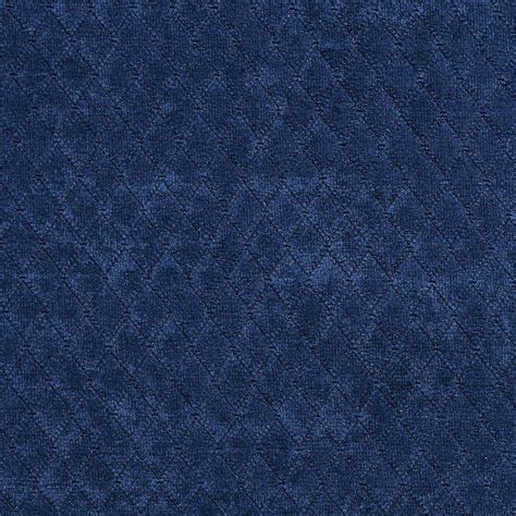 A922 Navy Blue Diamond Stitched Velvet Upholstery Fabric