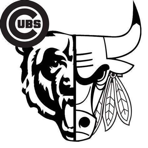 Chicago Cubs Logo Stencil - Carinewbi