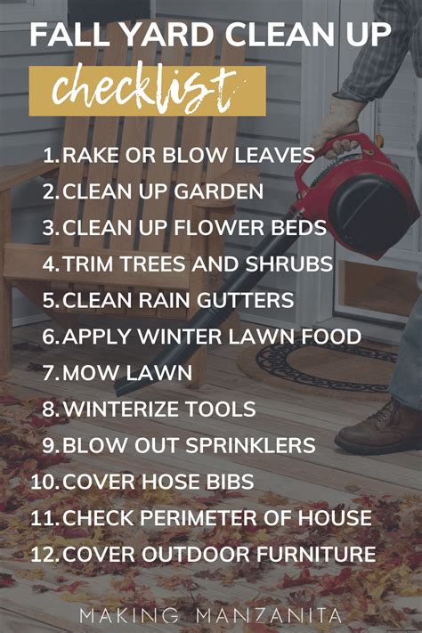 Fall Clean Up Checklist: 12 To Do's For Yard - Making Manzanita