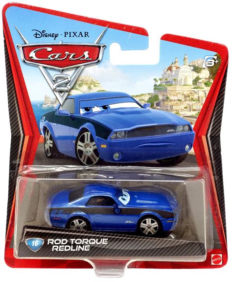 Disney Pixar Cars Cars 2 Main Series Rod Torque Redline 155 Diecast Car ...