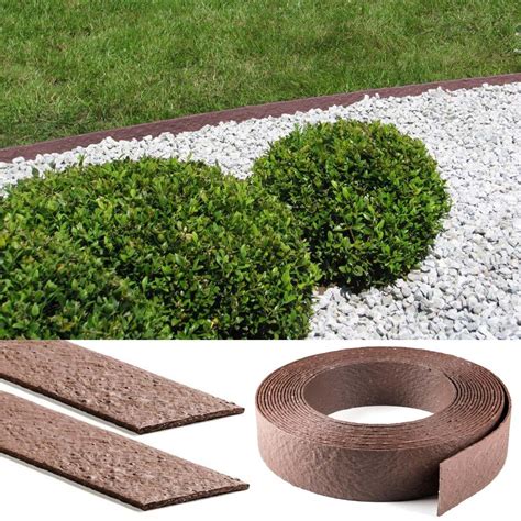 ECOLAT lawn edge lawn strip bed edging bed border mowing edge 14cm 25m ...