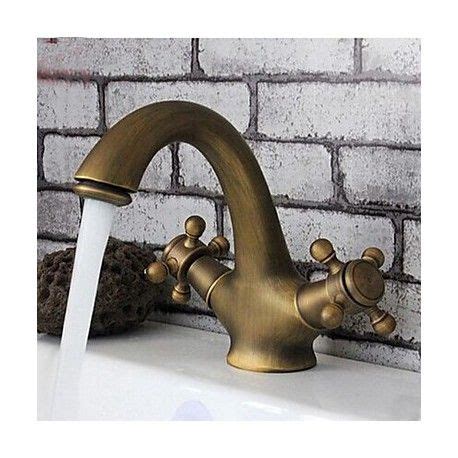 Antique Inspired Bathroom Sink Faucet - Antique Brass Finish | Antique brass bathroom faucet ...