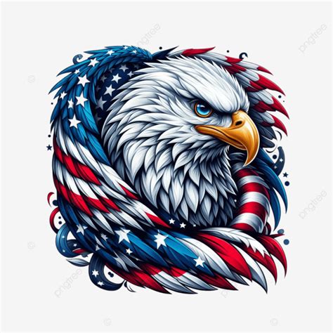 Eagle With Usa Flag Logo Design, Eagle With Usa Flag Logo, Eagle PNG ...