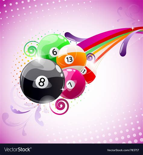 Abstract billiards background Royalty Free Vector Image